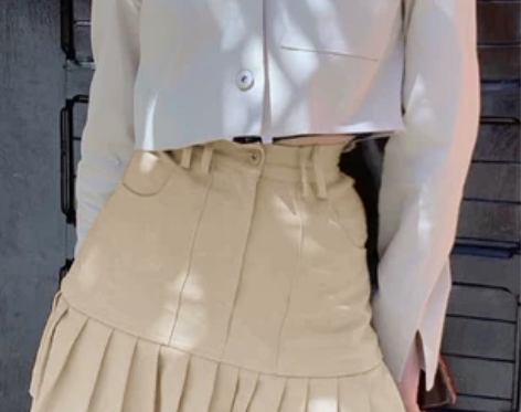 HHHana高腰显瘦百褶半身裙短裙辣妹显瘦...