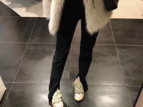 黑色紧身高腰弹力微喇牛仔裤女韩版气质百搭侧...