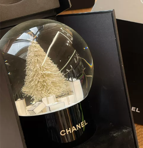 香奈儿同款水晶球摆件送女友生日礼物轻奢摆件...