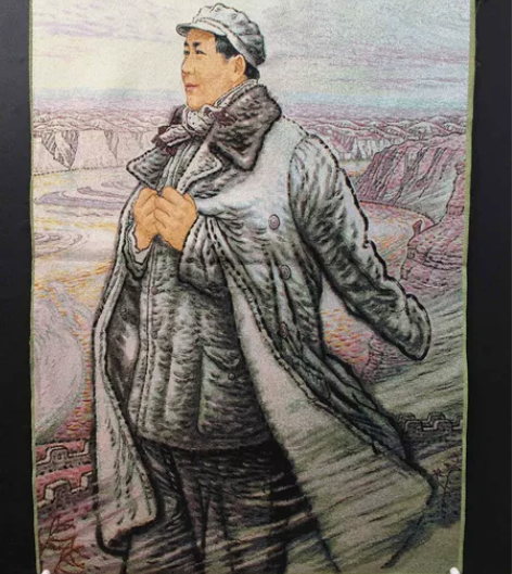 伟人正面像刺绣画,尺寸:60*90厘米 感...