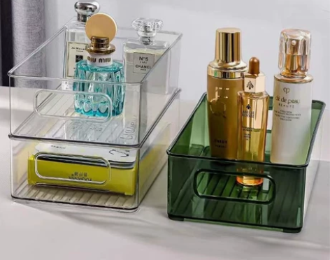 小红书同款多功能可叠加桌面收纳盒透明亚克力...