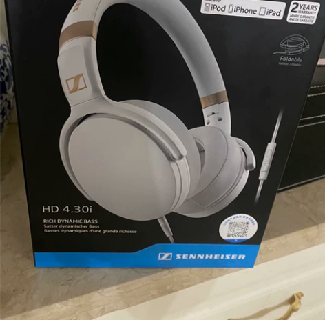 森海塞尔头戴式耳机HD430，全新未拆，2...