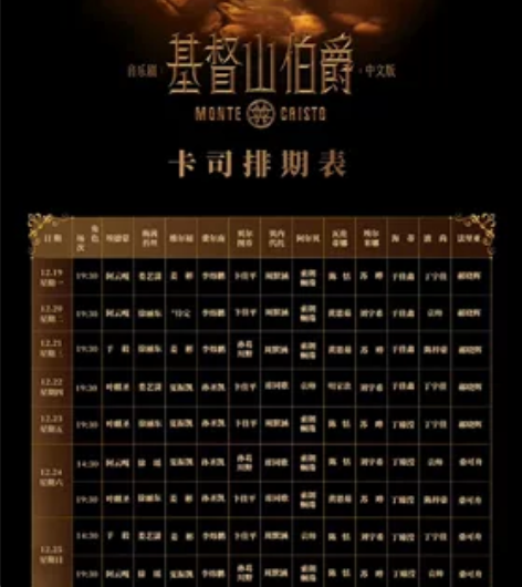 升舱出票北京天桥基督山伯爵音乐剧阿云嘎12...