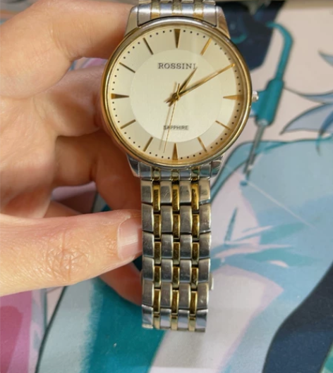 罗西尼手表薄款不锈钢石英5491男表 9....