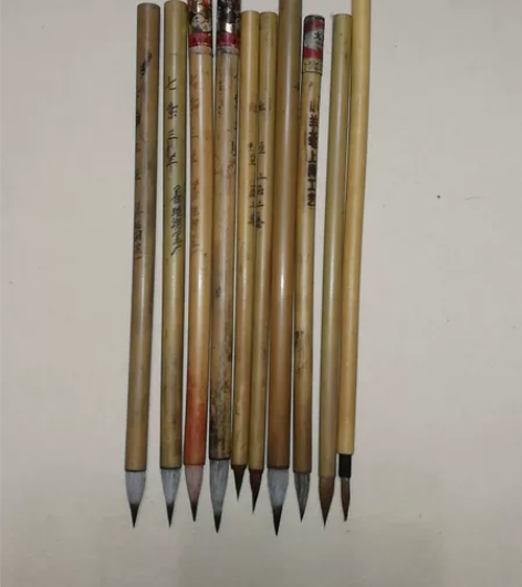 小毛笔,火炬,双羊等10支打包 双羊七紫三...
