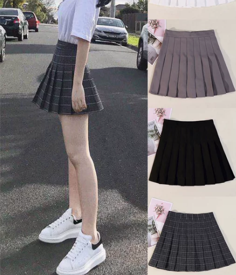 百褶裙 淄博2人收藏 百褶短裙垂坠感女秋冬...