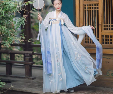 汉尚华莲汉尚华莲鱼幼微上衣裙子 原创传统汉...