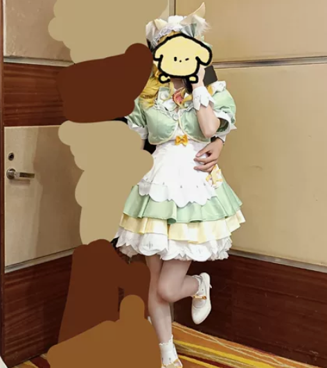 妲己皮肤抹茶甜心，穿过两次，出过一次室内展...