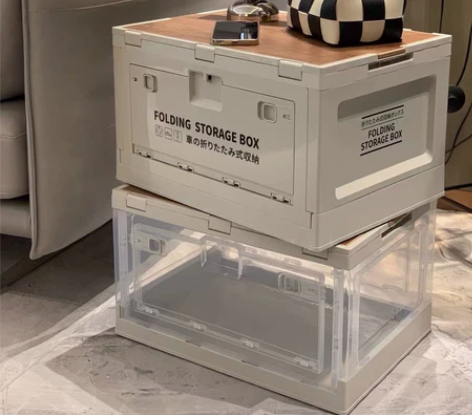 ?户外侧开折叠野餐收纳箱汽车后备箱家用野营...