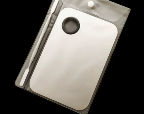 专业彩妆不锈钢调色盘套装粉底调色板美甲调色...