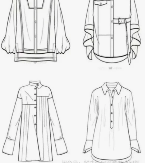 服装设计与工艺款式图,ps,ai:cdr有...