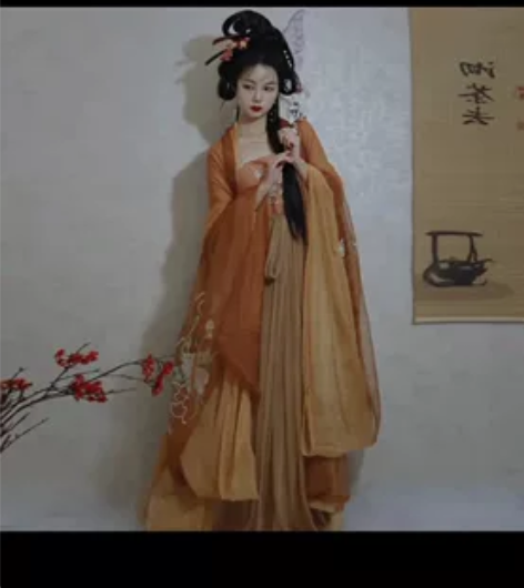仙楚姬四件套，内外大袖，诃子群，披帛 穿一...