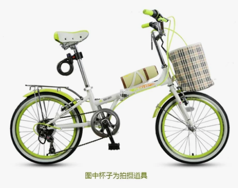 上海永久折叠车女式自行车7级变速20寸淑女...