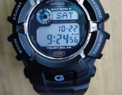 卡西欧手表，光动能，6局电波，手表型号GW...