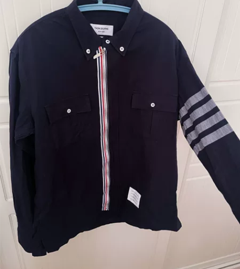 Thom Browne 藏蓝色拉链衬衫男4...