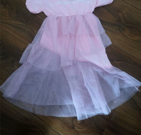 女童110码  蛋糕裙  鱼尾裙  纯棉拼...