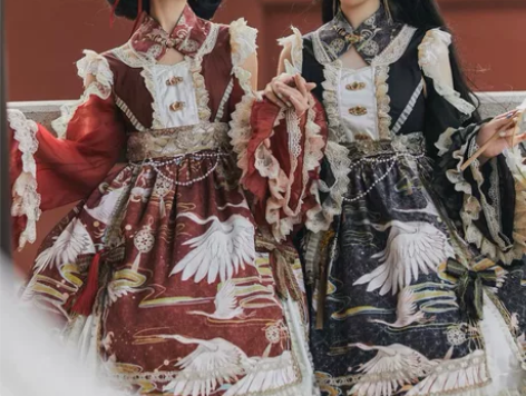 豹了个猫原创lolita中华风鹤卿遥遥op...