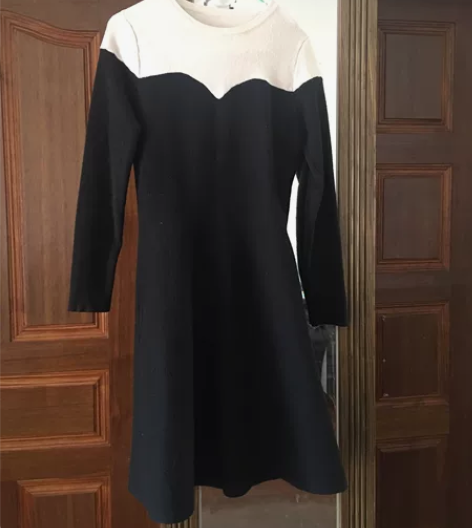 欧时力羊毛针织连衣裙购于2015年冬天，尺...