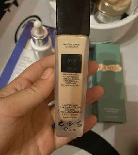 兰蔻粉底p001不喜欢了剩余一半以上。非真...