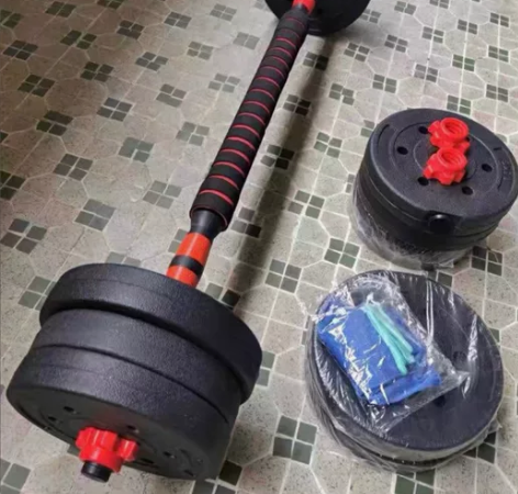 38包邮家用哑铃杠铃两用可调节哑铃套装学生...