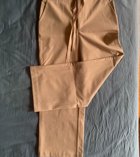 卡其色加绒休闲裤直筒长裤女 感兴趣的话点“...