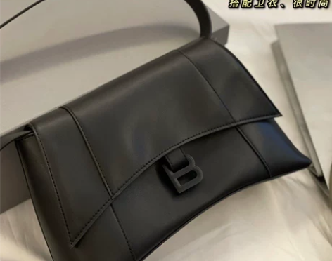 B字沙漏包downtown鳄鱼纹单肩腋下斜...