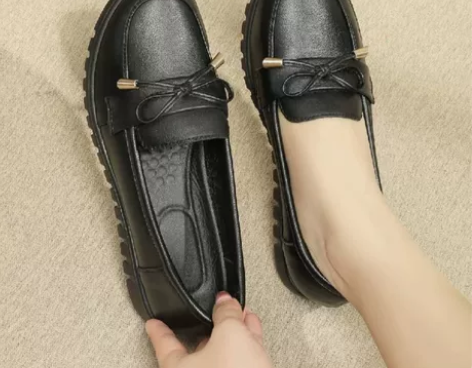 平底防滑妈妈鞋单鞋休闲真皮舒适皮鞋工作鞋女...