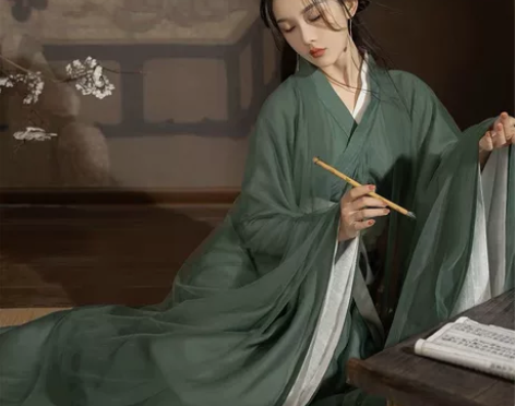 云月梢国风原月上梢汉服女原创魏晋晋制直裾交...