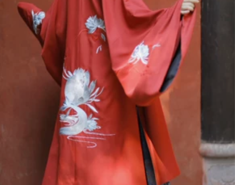 兰若庭 汉服 颜色分类:披风红色尺码:L全...