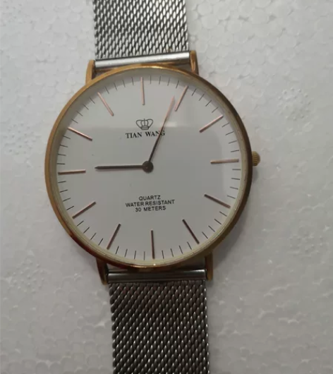 天王石英手表 GS3851PC  换了个表...