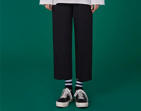 2020新款夏季阔腿裤女高腰垂感西装裤黑色...