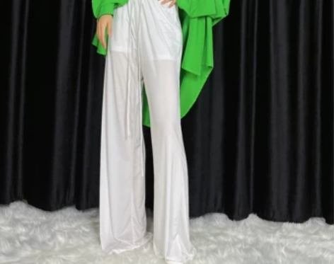 WYZ盖盖民舞阔腿裤休闲裤现代舞裤高腰中性...