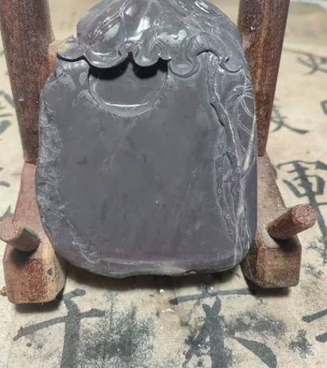 端砚老水麻(荷叶)砚台 麻子坑，，石品：天...