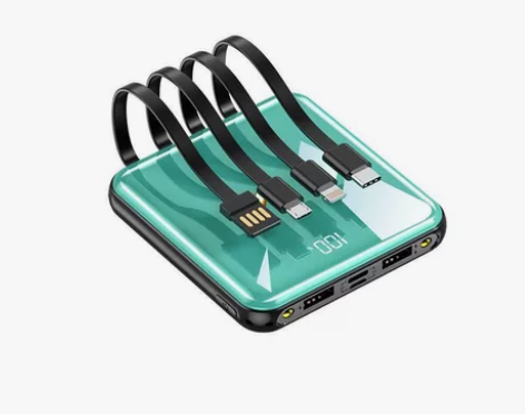 自带4线20000毫安充电宝小巧方便快充大...