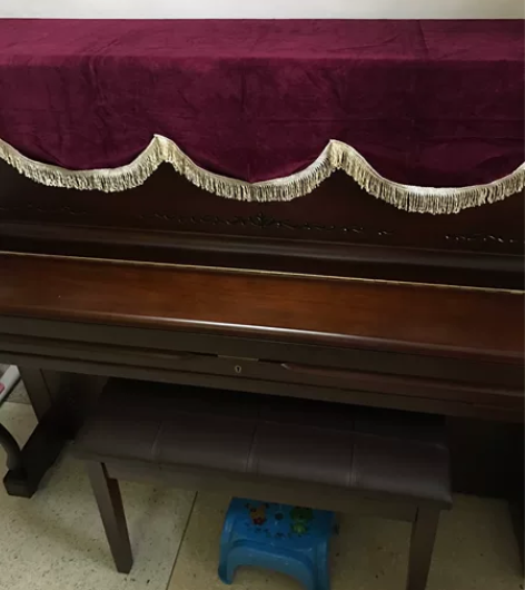 英昌U121木纹刻花原装进口钢琴，九成新，...