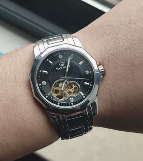 天王gs5535s 机械手表 老丈人的，闲...