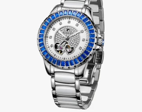 罗西尼官方手表女自动机械表镂空气质淑女正品...