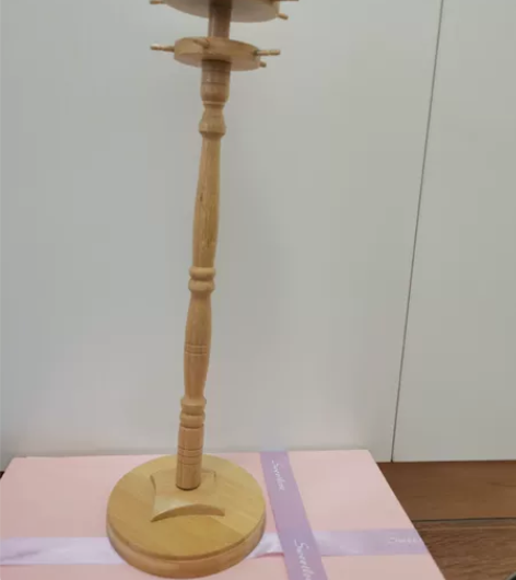 笔架笔挂现代简约可旋转竹制圆盘笔挂转盘笔架...