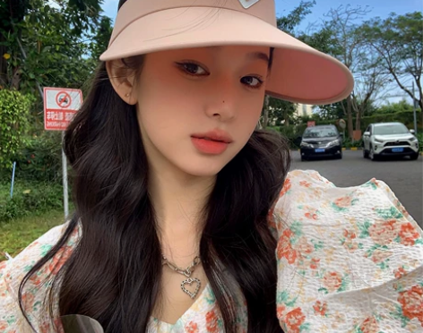 2022年春夏季新品防晒空顶帽出游百搭大檐...