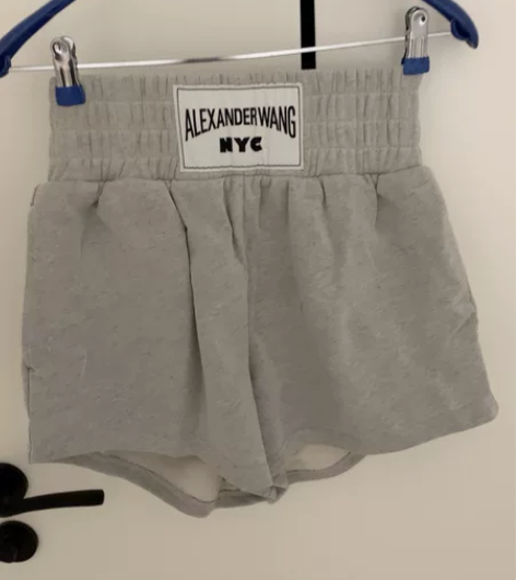 alexander wang大王高腰短裤 ...