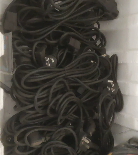 50根电脑主机 显示器 电源线，弯头电脑电...