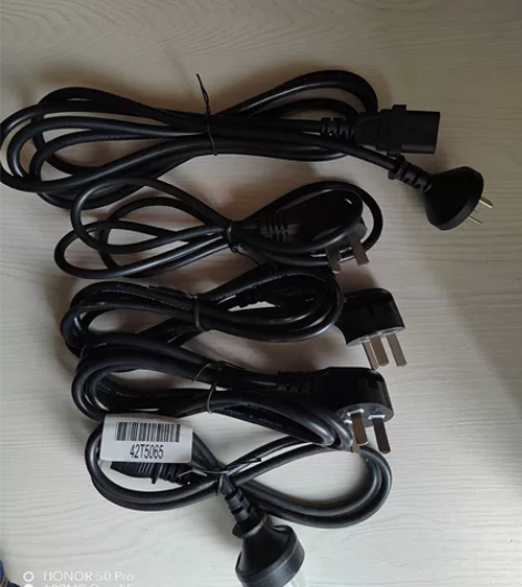 5根电脑电源线打包出售,台式三芯显示器、机...