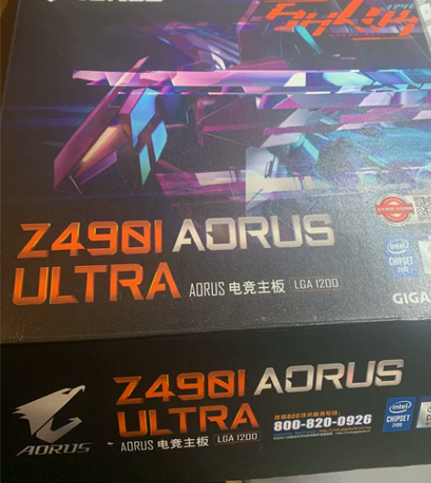 技嘉z490i主板 包装配件齐全 去年8月...