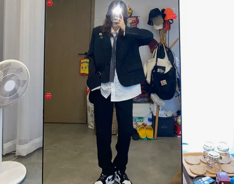 Seven4lee小粗腿的克星 垂感西装裤...