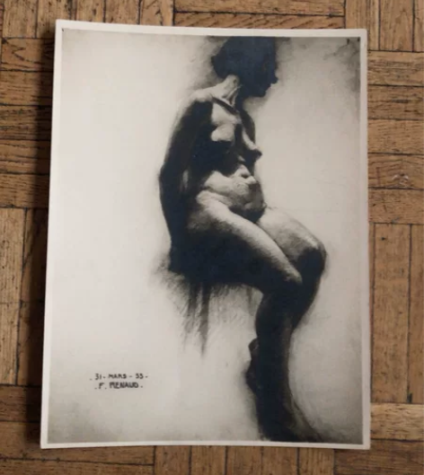 人体素描作品 F· RENAUD 1933...