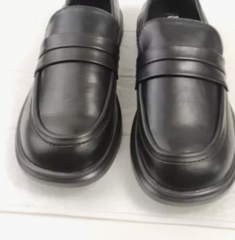 全新黑色小皮鞋女英伦2022夏季新款复古平...