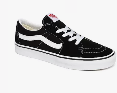 VANS SK8-LOW 经典款黑白低帮情...