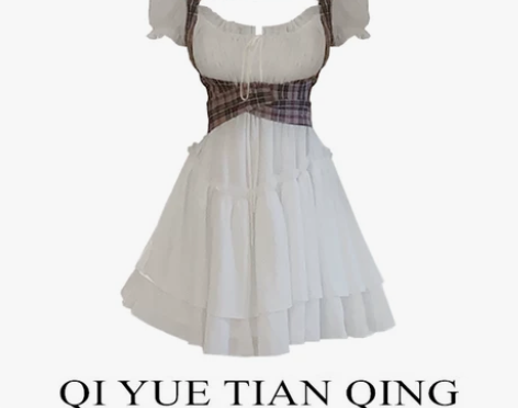 ?DREAM 蝴蝶结连衣裙女2022年夏季...