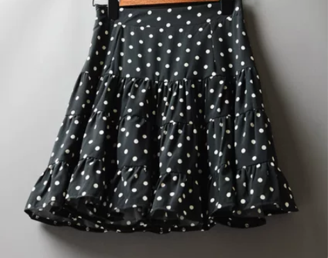 夏季女装新款波点半身裙高腰包臀裙圆点百搭…...
