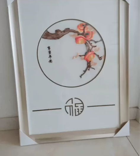 全新！刺绣装饰画 高档大气 欧亚商场增送的...